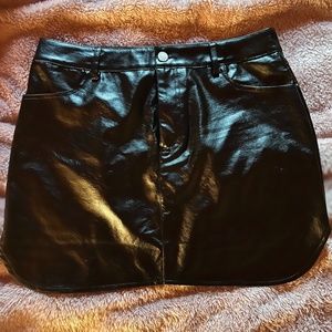 Leather Mini Skirt